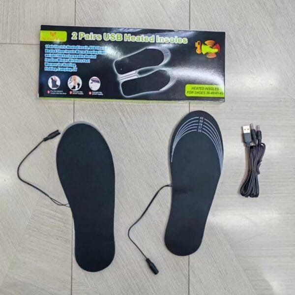 USB heating insole foot warmer rechargeable heating washable size can be cut to size full sole warm foot electric heating insole