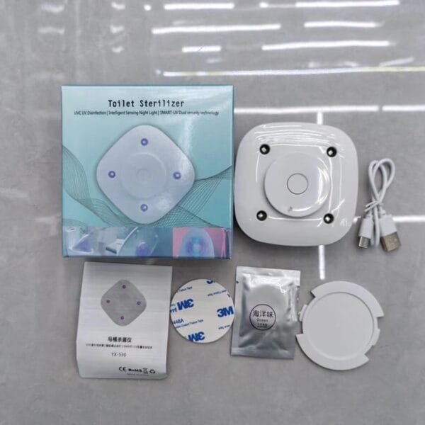 Toilet sterilization lamp UVC ultraviolet portable mini disinfection lamp household USB rechargeable sterilizer