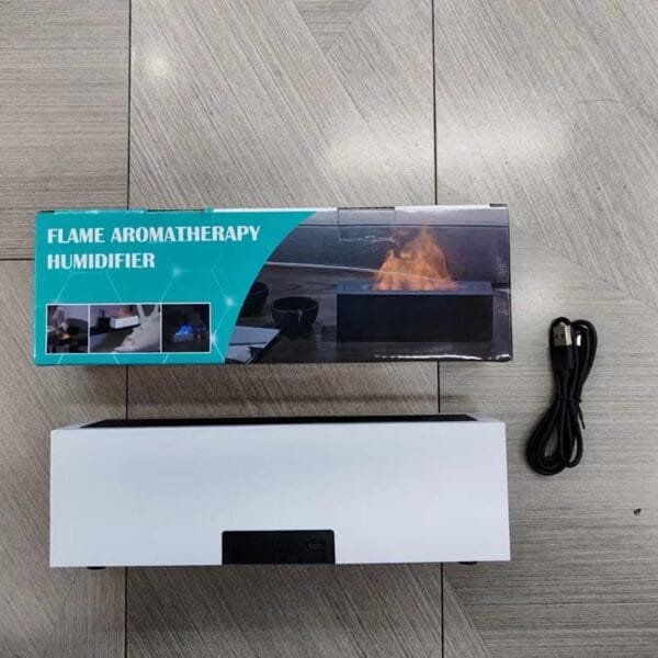 Simulation 3D colorful flame aromatherapy machine USB desktop home aromatherapy diffuser flame aromatherapy humidifier