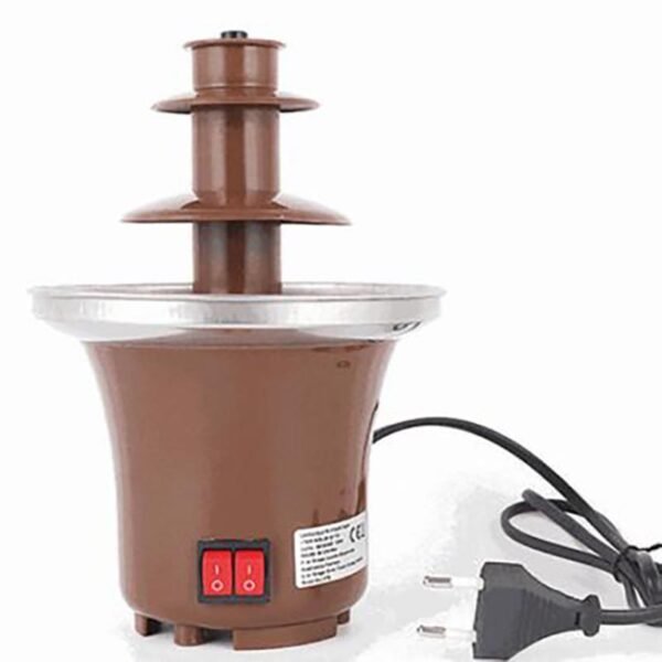 Mini chocolate fountain machine, three-layer chocolate waterfall machine, double switch control chocolate mixer