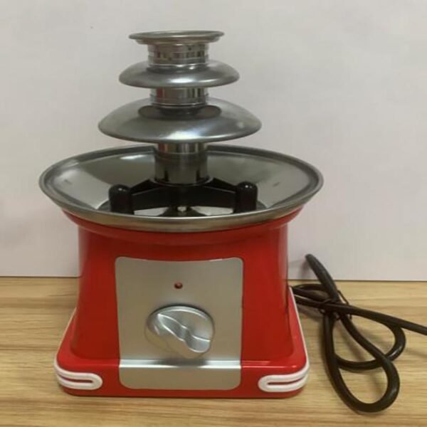 Home mini three-layer chocolate fountain machine with American specifications Chocolate hot pot homemade chocolate melting tower with plus