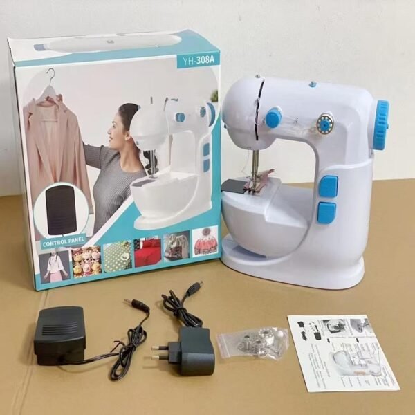 Multifunctional micro 308 sewing machine household mini electric thick tube sewing machine