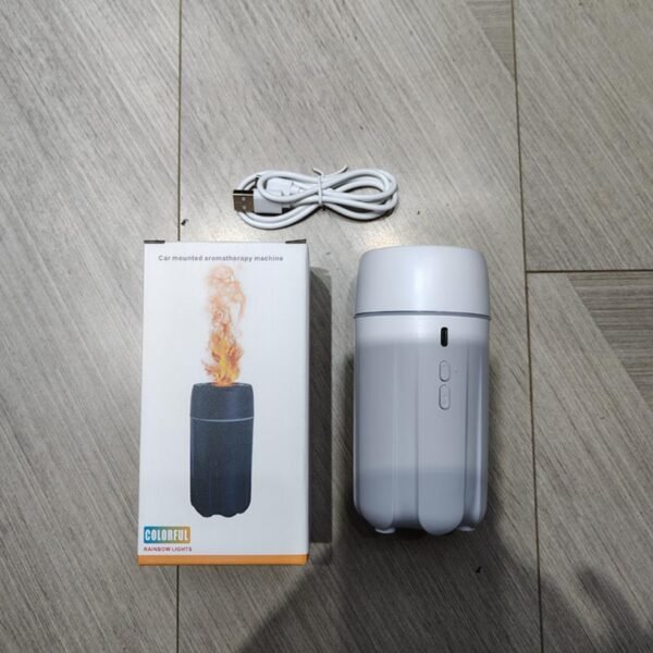 Simulation flame aromatherapy machine Home small portable desktop bedroom silent aroma diffuser car humidifier