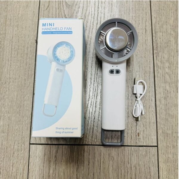 Handheld portable ice cooling fan small desktop semiconductor charging turbine mini usb fan