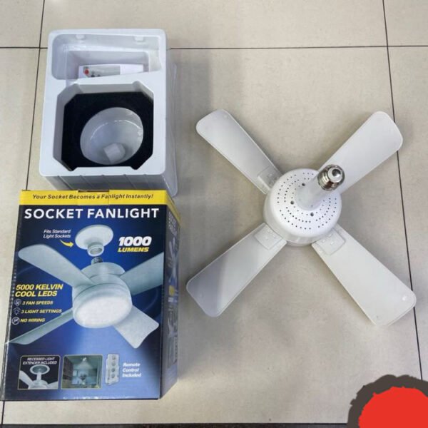 Small fan light removable fan blade home simple with remote control 4 blades fan light color adjustable