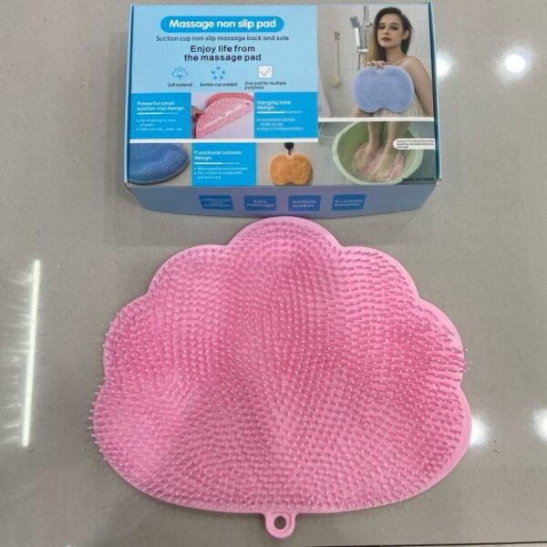 Lazy person rub behind the back massage mud rubbing bath home foot rub bathtub non-slip mat silicone bath towel