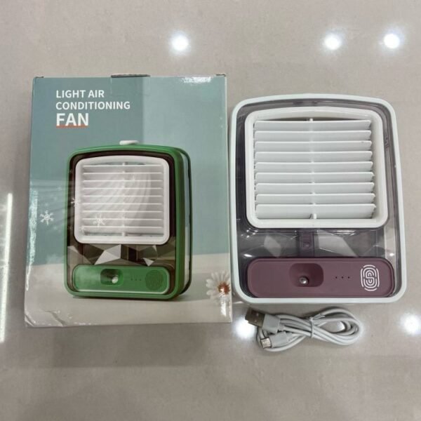 Misting air conditioning fan small fan inverter mute wind cooling fan office water-cooled outdoor USB