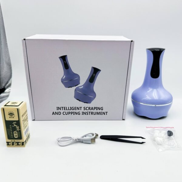 Electric Gua Sha and Cupping Combination Machine Meridian Brush for Full-Body Use Back-Specific Steel Column Cupping Device