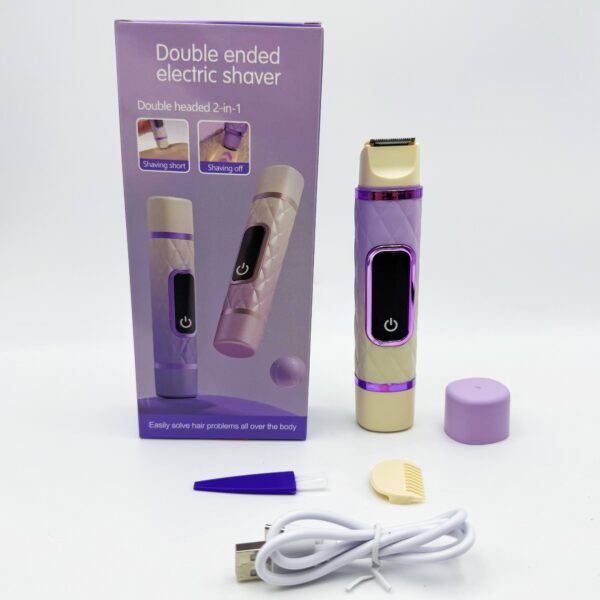 Women's Electric Shaver for Lips, Underarms, Intimate Areas, Legs, and Pubic Hair Removal Dual-Head Trimmer for Home Use