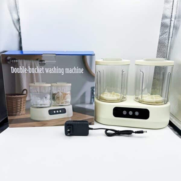 Dual-Tub Laundry Cup: Installation-Free Sock Washing Machine Wonder Underwear & Panties Mini Washing Machine