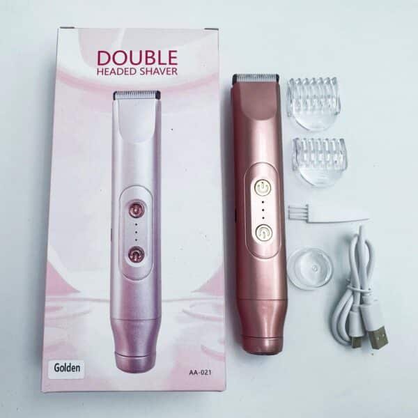 Electric Hair Remover for Women's Intimate Areas Dual-Head Full-Body Hair Trimmer Rechargeable Shaver