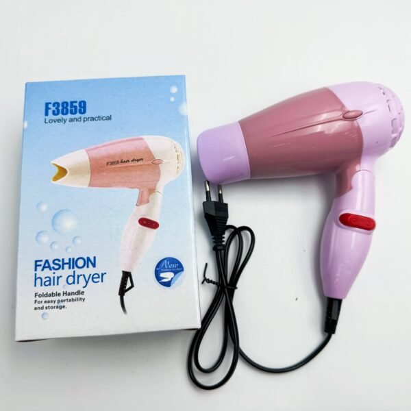 Mini Foldable Hair Dryer Compact-Power Portable Hammer-Style Hair Dryer for Student Dorms Home, Travel, and Hotel Use