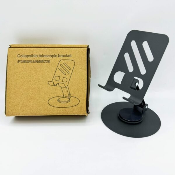 360° Rotating Metal Phone Stand Foldable Lazy Person's Aircraft-Grade Alloy Phone Holder Desktop Live Streaming Stand