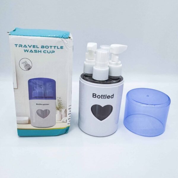 Travel-sized spray bottles Cosmetic lotion bottles Leak-proof toiletry decanters Sample-sized containers
