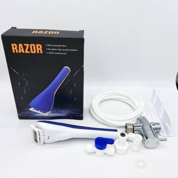 Water-resistant razor blades deliver a sharp shave Cleanly trims facial hair All-in-one shaving solution