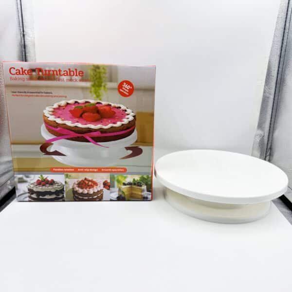DIY Baking Tools Cake Decorating Stand Plastic Rotating Cake Cream Turntable Lightweight and Stable Cake Turntable