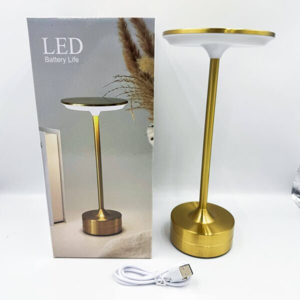LED Cross-Border Motion-Sensing Flying Saucer Touch Table Lamp Hotel Restaurant Charging Metal Lamp Decor Retro I-Beam Table Lamp