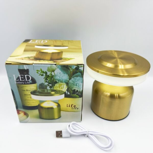 Dumbbell-Shaped Desk Lamp Metal Rechargeable Ambient Light Night Light Dining Room, Café, Bar, Bedroom Decorative Table Lamp