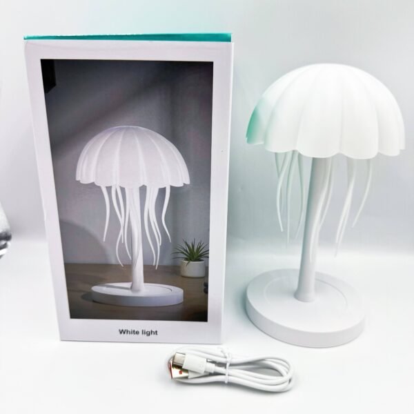 Smart Voice-Activated Jellyfish Lamp Floating Ambient Light Creative Night Light Dynamic Tentacles Vibrant Gradient Colors