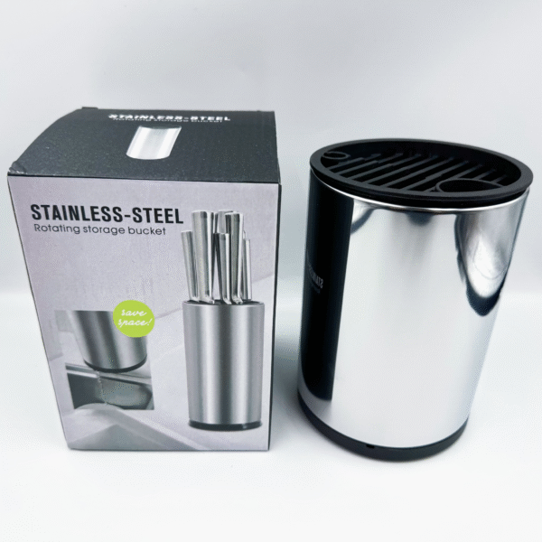 Multi-Functional Knife Holder for Home Use Round Knife Stand Utensil Storage Rack Kitchen Knife Organizer Drainage & Moisture-Proof Design Knife Insertion Feature