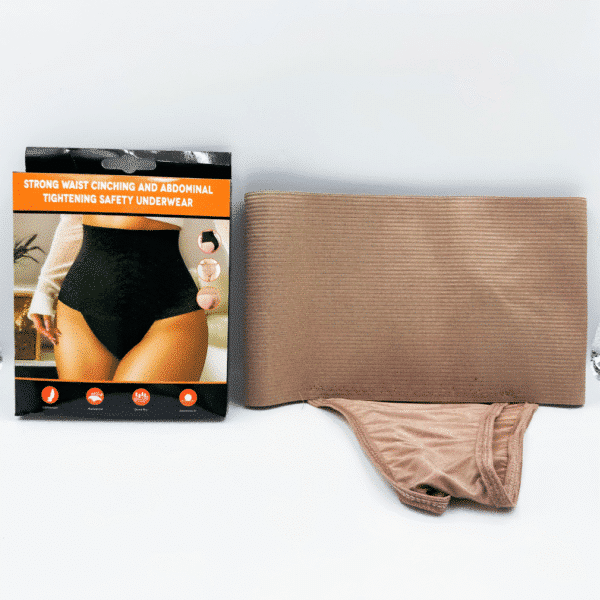 High-Waisted Tummy Control Shaping Underwear for Women Postpartum Plus Size Shaping Pants Non-Rolling Waistband