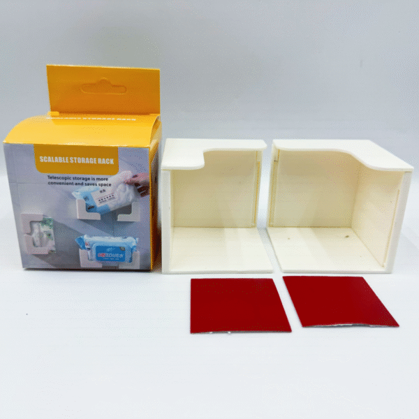 Wall-Mounted Storage Rack with Weight Scale No-Drill Wall Mounting Electronic Scale Storage Freely Adjustable Organizer