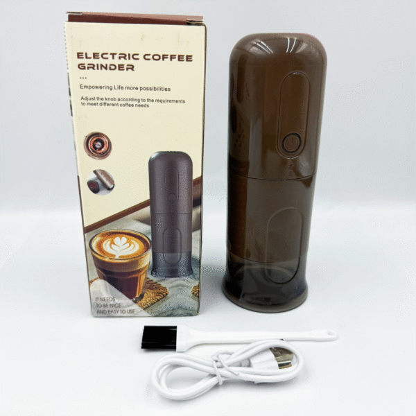 Electric Coffee Grinder Wireless Heating Electric Espresso Machine Rechargeable Portable for Outdoor Travel & Home Use