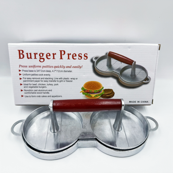 Hamburger Press Rice Ball Meat Patty Mold Commercial & Home Kitchen Single/Double Hole Manual Meat Press