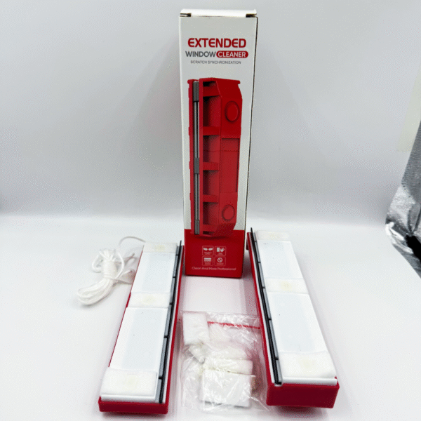 Double-Sided Magnetic Glass Cleaner for High-Rise Windows Window Cleaning Tool Scraper Window Scrubber Brush