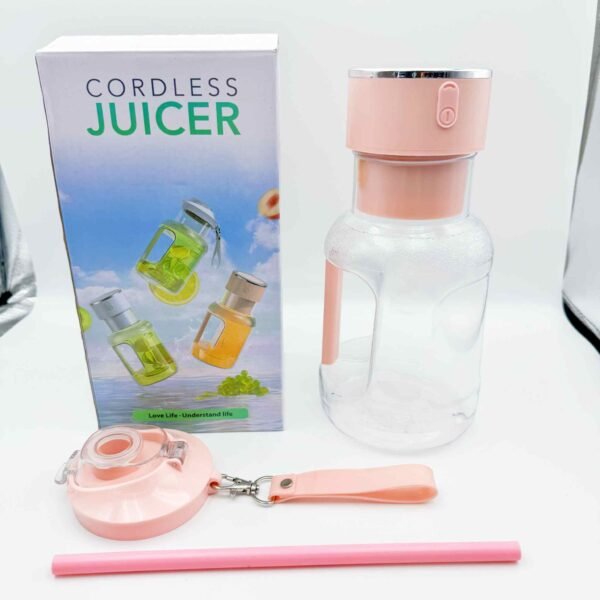 USB Portable Electric Juicer 10 Blades and a Capacity of 450ml Large Capacity Milk and Fruit Juicer Mixer Machine Blender