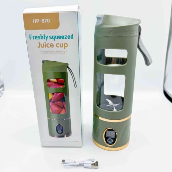 Zogifts New 1600Ml Tonton Multi-Functional Portable Electric Usb Charging Transparent Cup Juicer Bucket