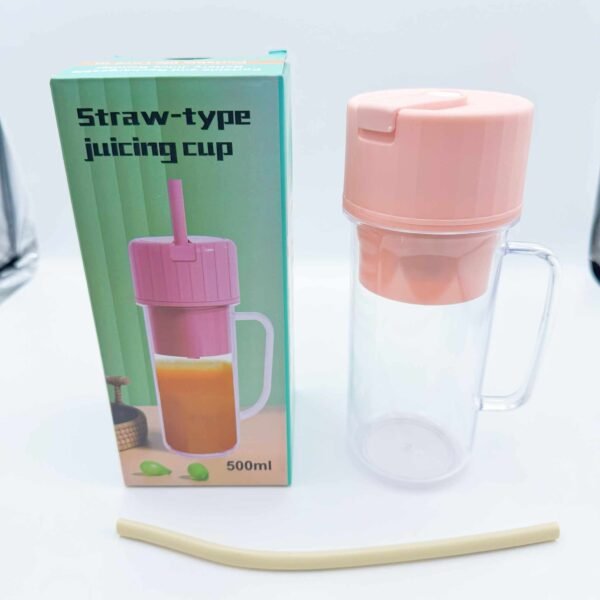 Portable Mini Automatic Electric USB Rechargeable Fruit Juicer Cute Design Built-in Battery Promotional Business Gift Blend