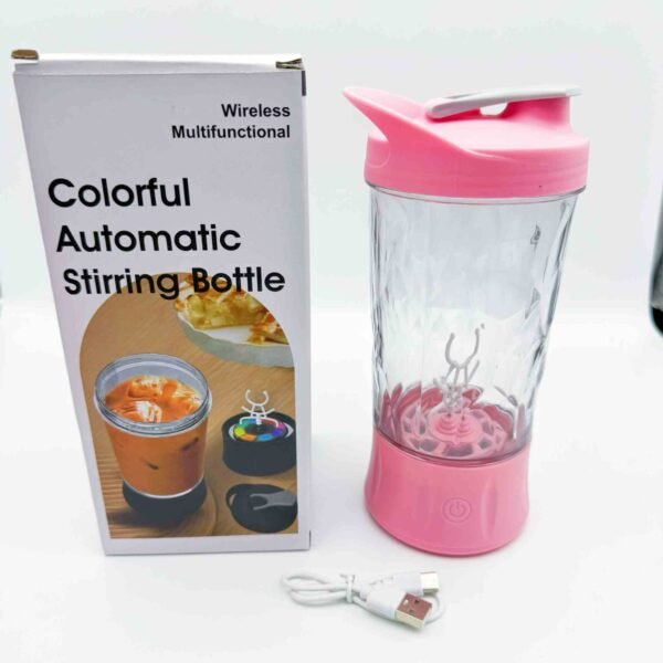 USB Rechargeable 7.4V Wireless Fruit Blender Juicer 1L Large Capacity Portable Electric Glass Housing Straw for Car Application