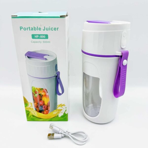Usb Portable Automatic Orange Juicer 300mL with 6 Blade 304 Stainless Steel Blender Extractor Machine