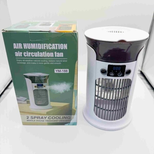 Portable USB-Powered Electric Fan Household Small Air Conditioner with Humidification & Refrigeration Spray Air Cooler Plastic