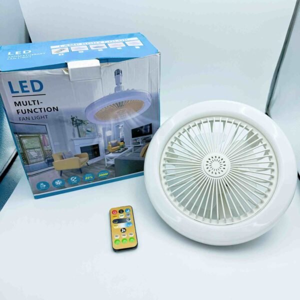 Morden LED Ceiling Lamp Fan Bladeless 3 Colors Dimmable Enclose LED Ceiling Fans With Light Remote Control
