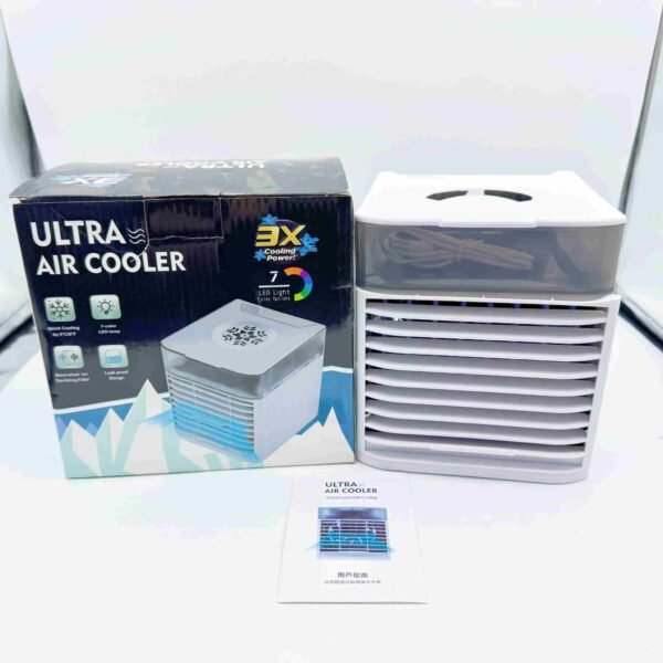 Modern Mini air Conditioning Fan Portable Household Desktop USB Cooling Fan Mobile Humidification Water Cooled Spray Small Fan