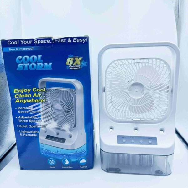 Wholesale Portable Mini Air Conditioner 1000ml Water Tank Spray Fan With 7 Colors Night Lights for Bedroom