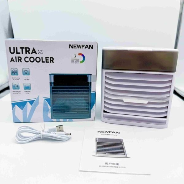 Portable Mini USB Air Cooler 7 Color Night Lights Air Purifier with Water & Air Conditioner Personal Cooling Fan