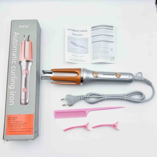 25mm Automatic Curling Iron Fast Heating 2-Way Rotation Anti-Tangle Rotating Shut-Off 3 Temperatures for Hair Styling Electric