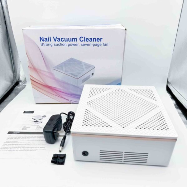 Hot Sale Nail Salon Low Noise Electric 60W Strong Power Vacuum Cleaner Nail Dust Collector Machine