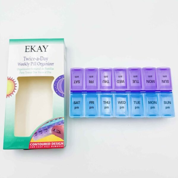 Wholesale Small Size 14 Compartments Plastic Travel Portable Pill Organizer Box