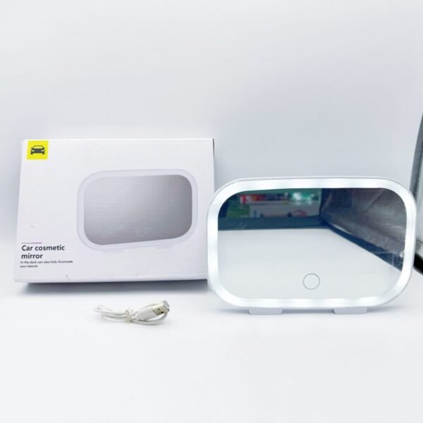 New Car Sun Visor Vanity Mirror Light Rechargeable Led Light Travel Makeup Mirror Rear View Car Sun Visor Vanity Mirror
