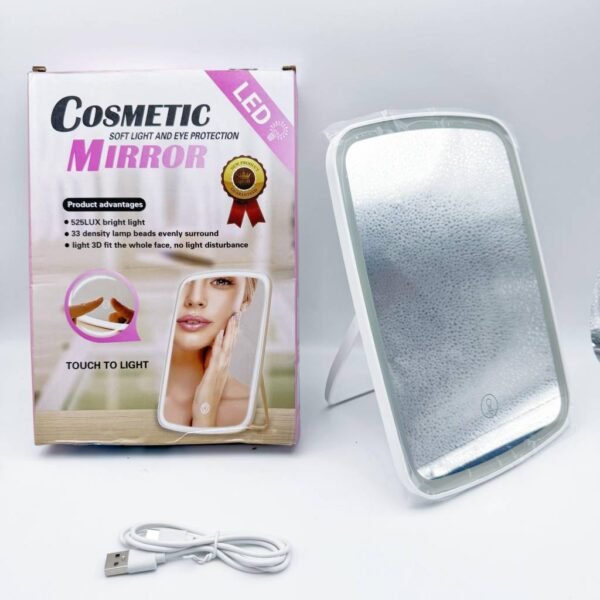 Led Travel Lighted Trifold Make up Mirror Vanity Mirror With Lights