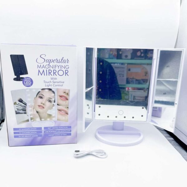 Desk Cosmetic Mirror Syk8 Desktop Table Led Makeup Vanity Cosmetic Mirror