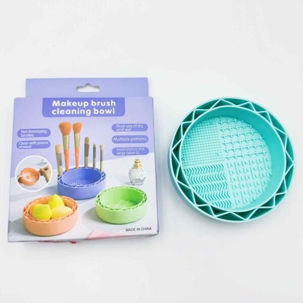 New Style Orange Purple Green Silicone Washing Bowl Makeup Brush Tools Cleaner Puff Deep Cleaning Mat Scrubber Board