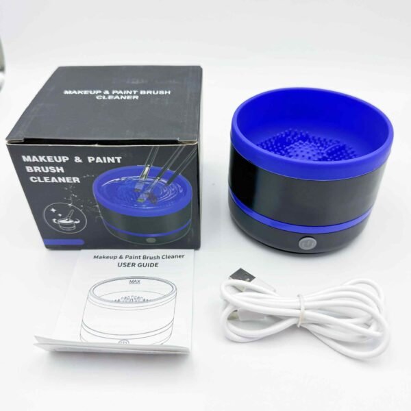 Portable Electric Makeup Brush Cleaner Quick-Drying Type-c Automatic Washing Artifact Silicone ABS Beauty Tool