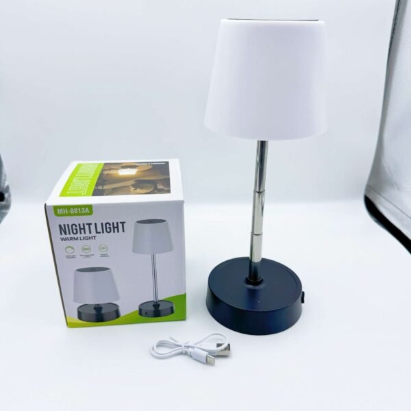 Small Retractable LED Desk Night Light ABS Foldable Charging Atmosphere Battery E26 Eye Protection Study Home Office Features