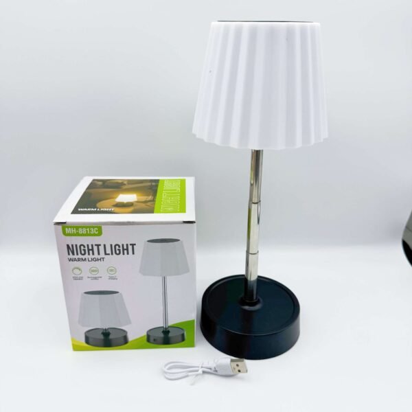 Cross-Border Rechargeable LED Night Light Eye Protection Desk Lamp for Students Retractable Desktop Bedside Reading Lamp
