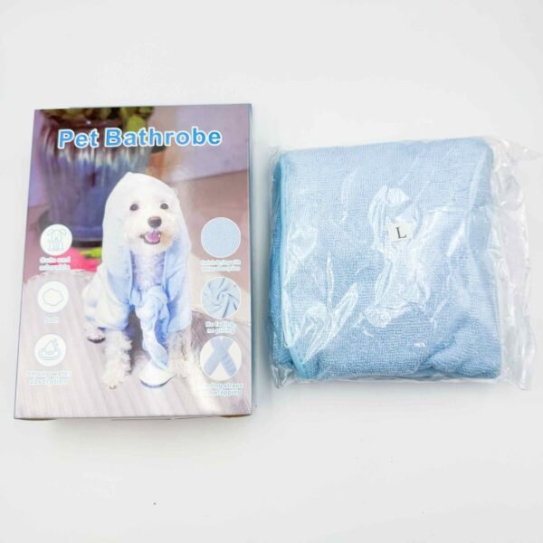 Pet bathrobes, dog quick-drying absorbent towels, bath towels with caps, cat cleaning bath towels